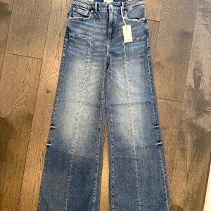 Good American Good Waist Palazzo Jeans, Size 6/28, NEW WITH TAGS, NWT